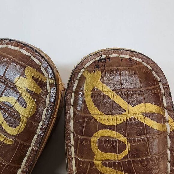 Sam Edelman Size 9 Remini Cork Wedge Brown Sandals Womens K - Picture 9 of 10